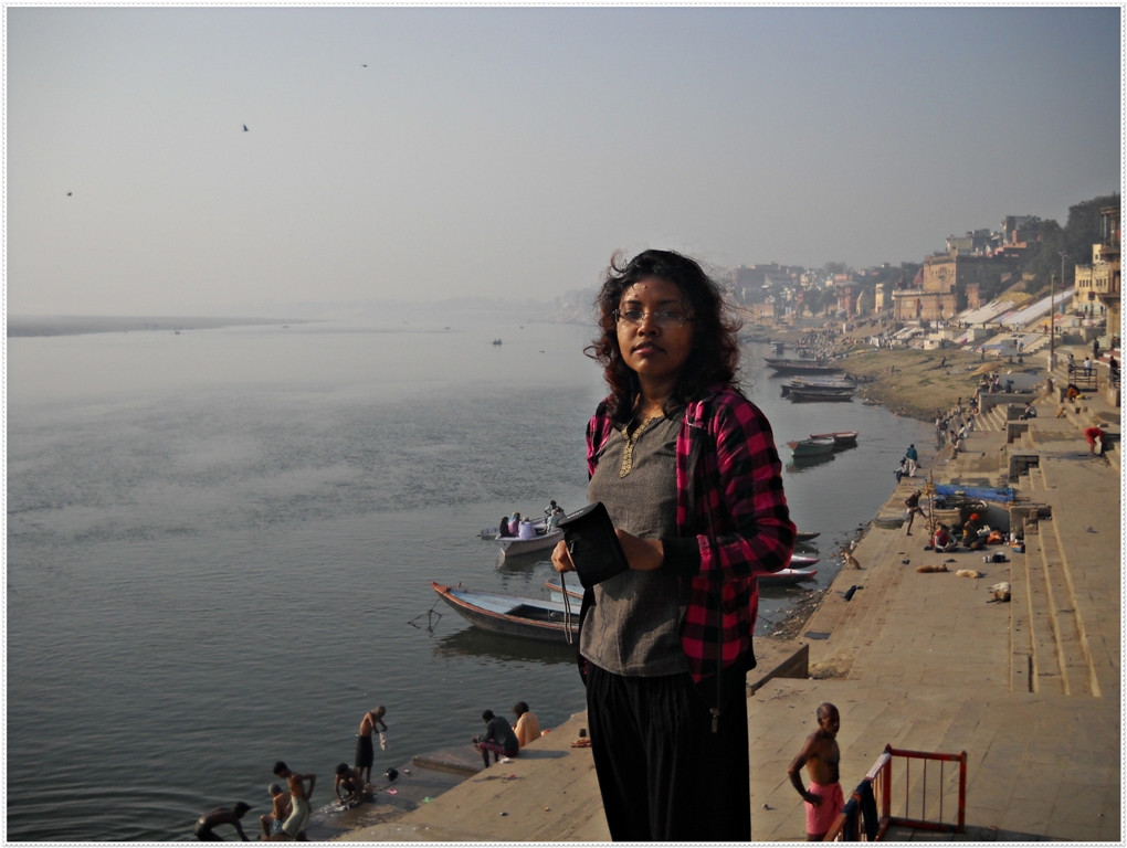 Me at Varanasi, Ghat, photography