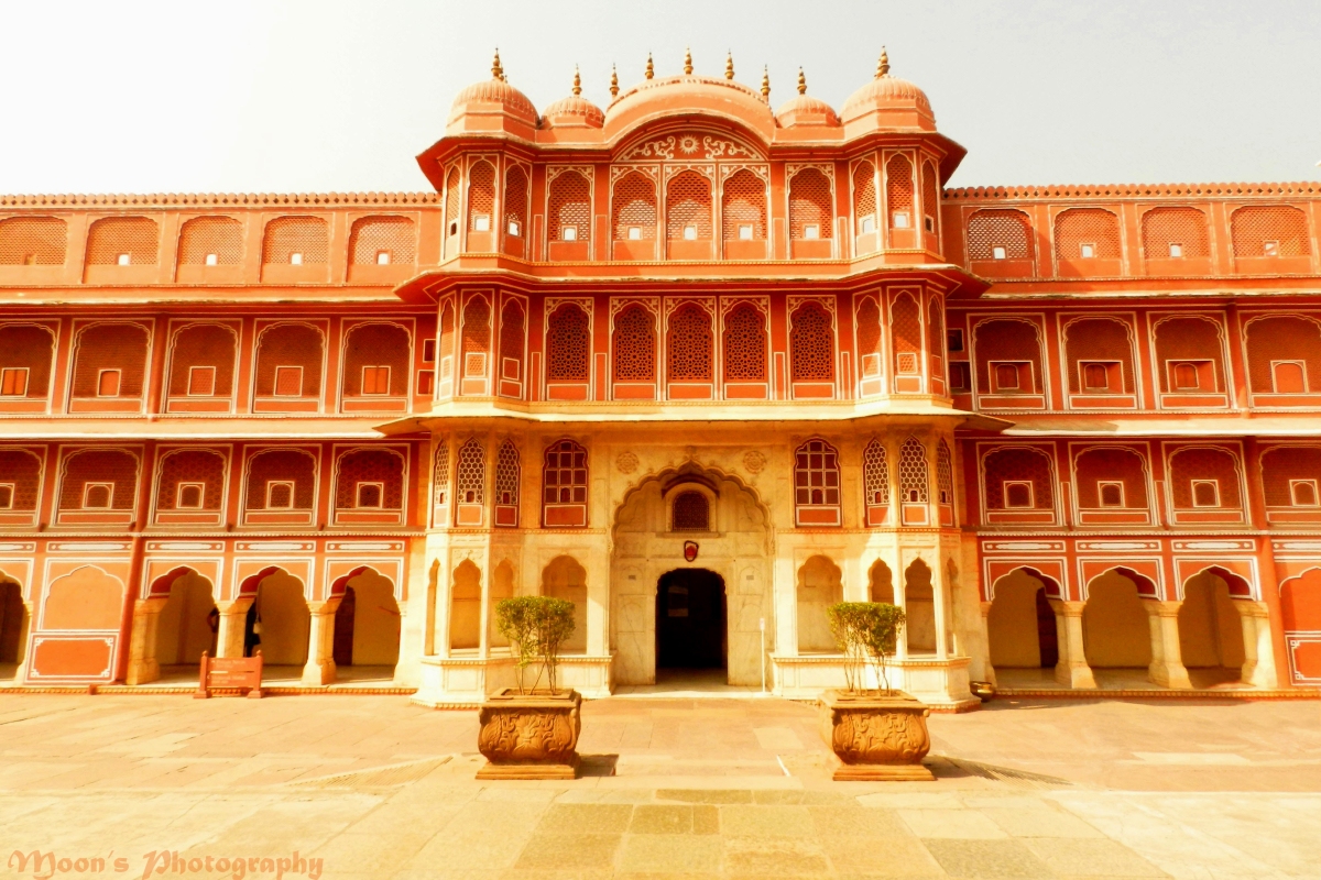 Jaipur city palace, orange