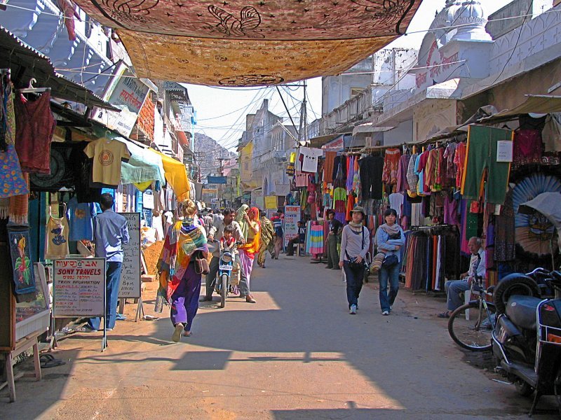 pushkar street market, shopping in pushkar