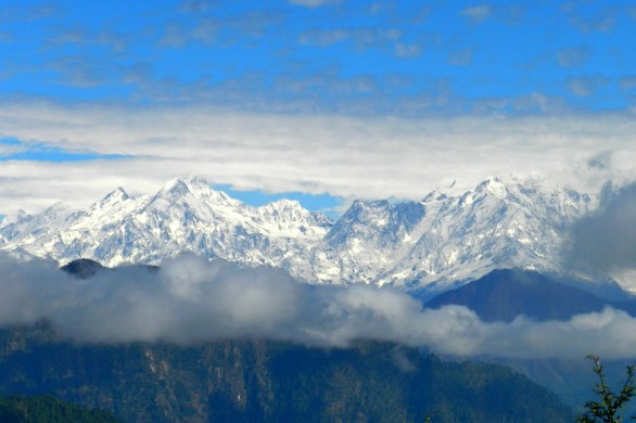 Himalayan peaks, mountains, Choukori, Almora, serenity