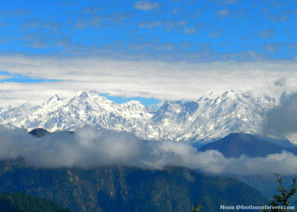 Himalayan peaks, mountains, Choukori, Almora, serenity