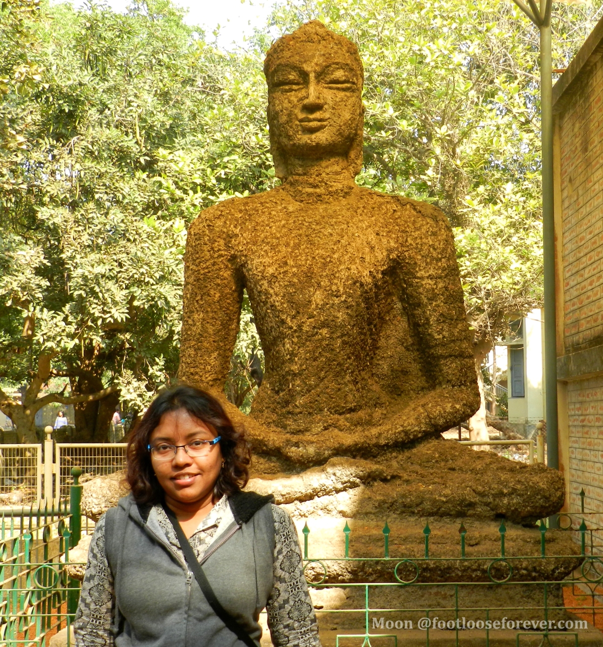buddha statue by ram kinkar baij, Visva Bharati, kala bhavan, shantiniketan