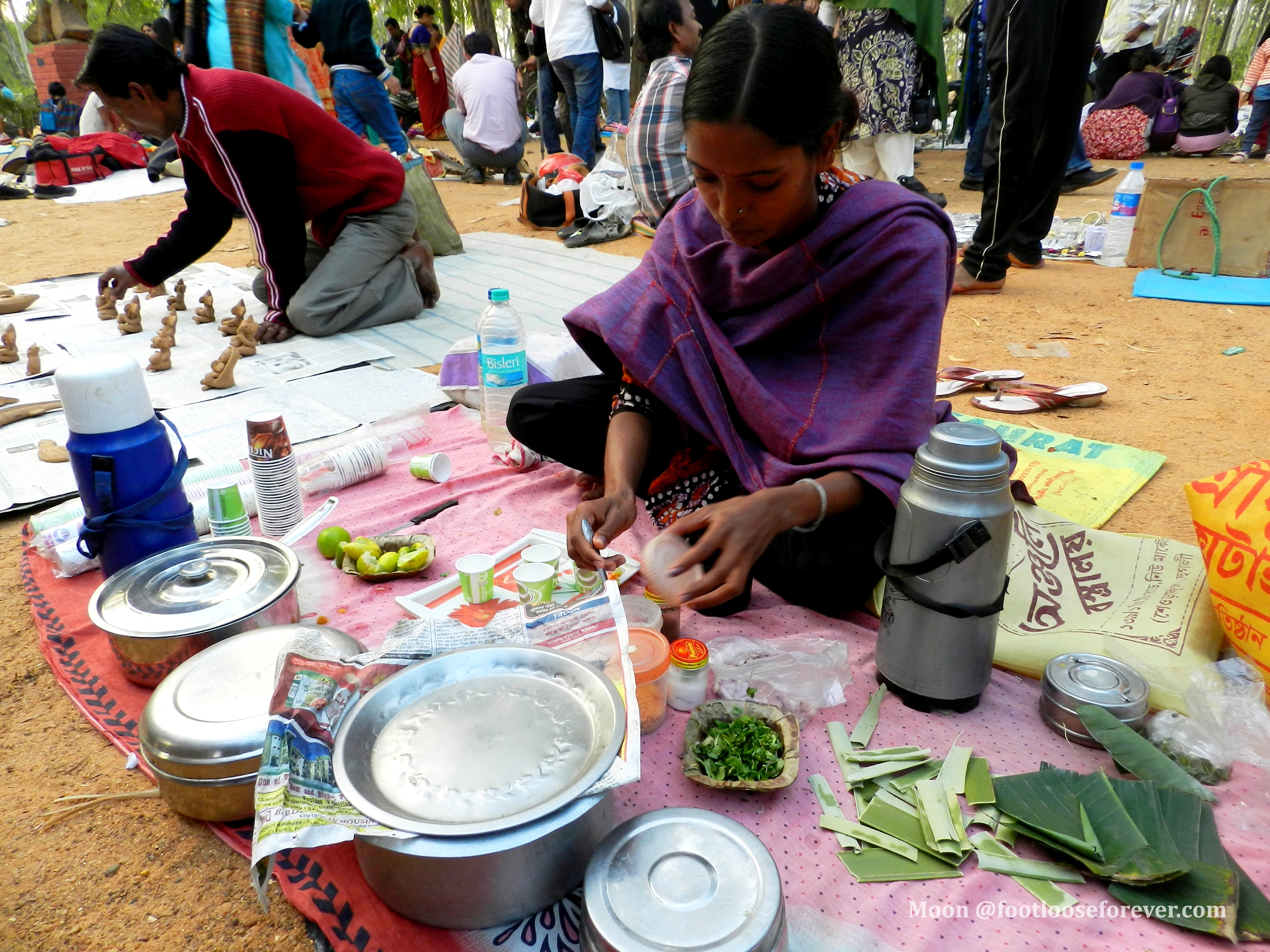 tea stall at khoai mela, Shanibarer haat, santiniketan