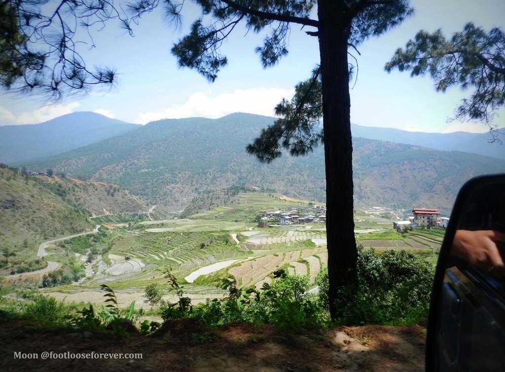 bhutan, punakha, mountains,valley