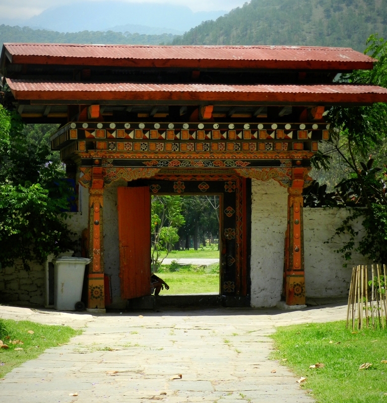 door, doorway, monastery, Punakha, Bhutan