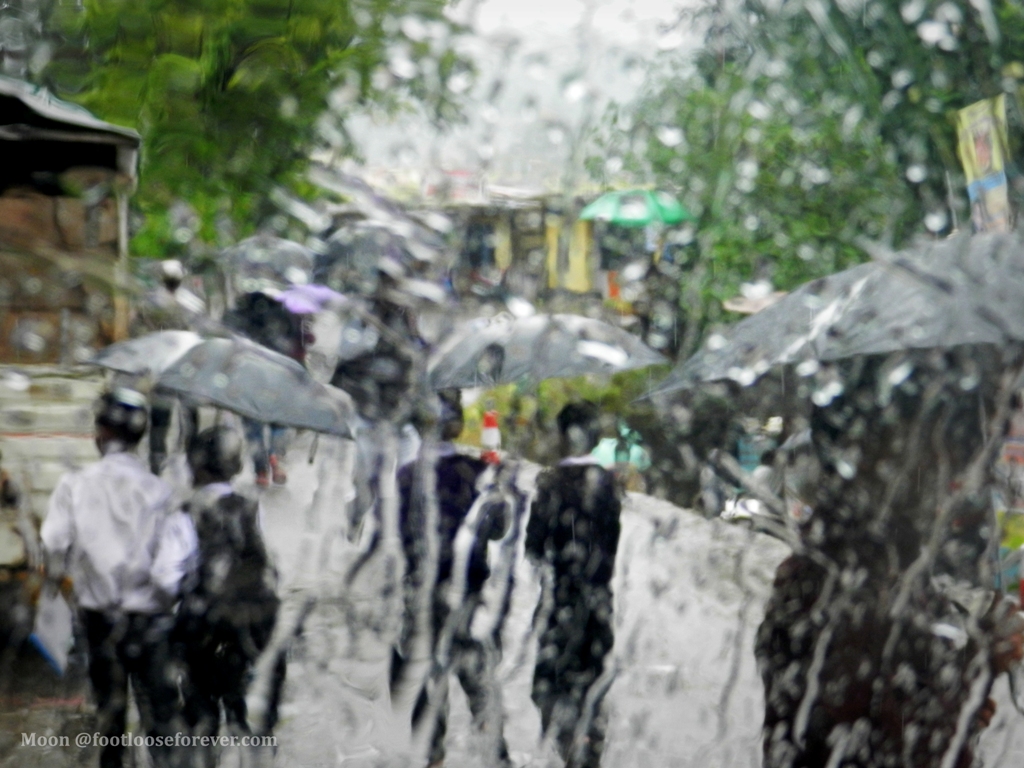 monsoon, rain, boys