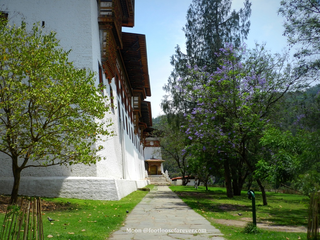 punakha monastery garden, bhutan