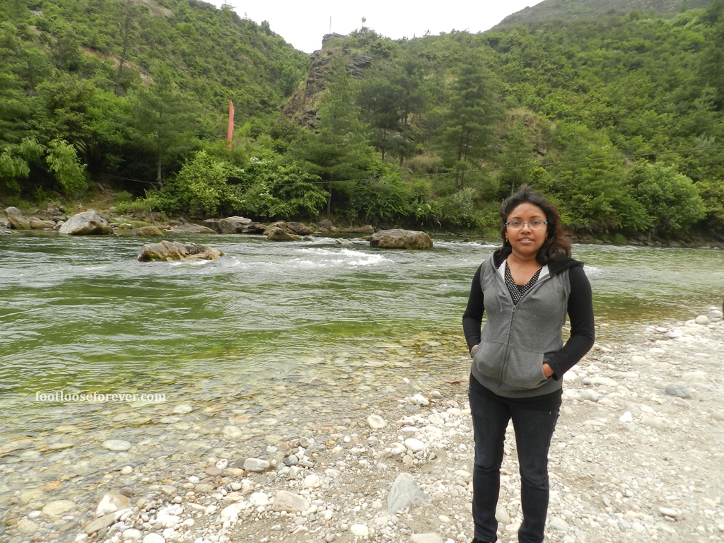 in paro, bhutan, paro chhu