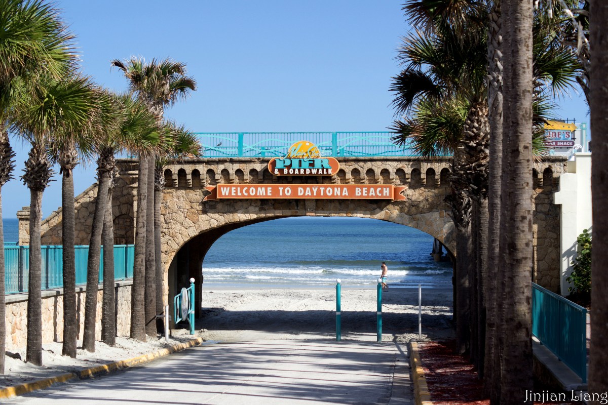 daytona beach boardwalk, florida beach vacation