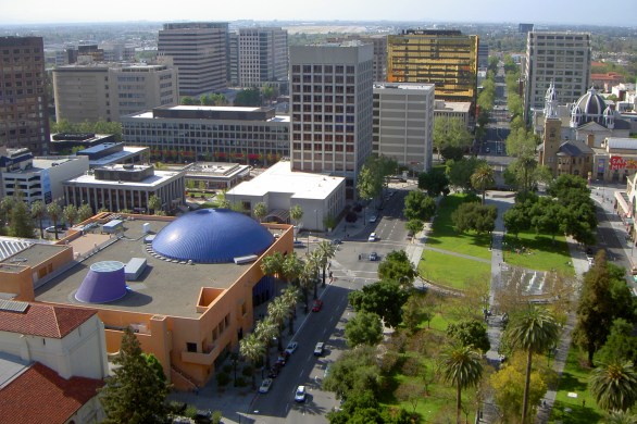 downtown San Jose, California, capital of silicon valley